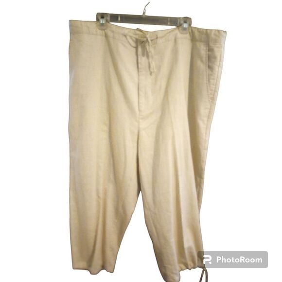 ✨ NWT Domani cropped drawstring ankle and waist pants - Picture 1 of 13